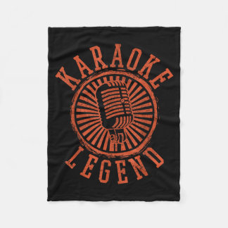 Karaoke Legend - Singing Microphone Party Singer G Fleece Blanket