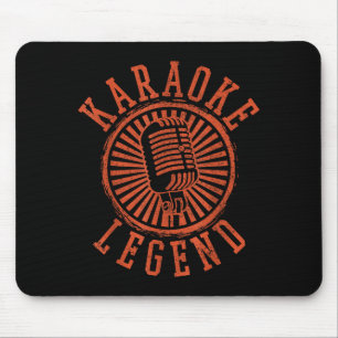 Karaoke Legend - Singing Microphone Party Singer G Mouse Pad
