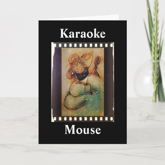 Karaoke 🎤 Mouse 🐁 Card (Front)