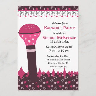 Karaoke Nights Invitation