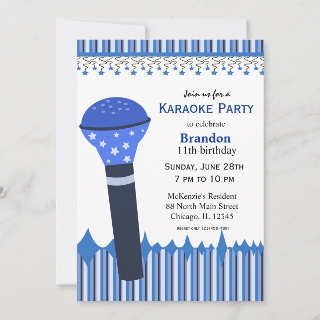 Karaoke Nights Invitation (Front)