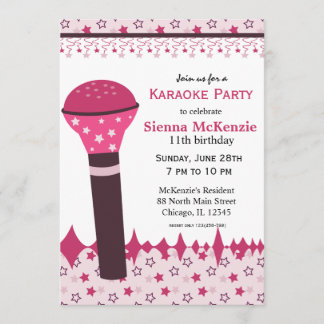 Karaoke Nights Invitation