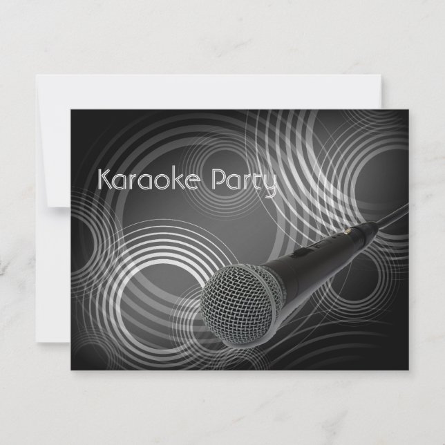 Karaoke Party Invitation (Front)