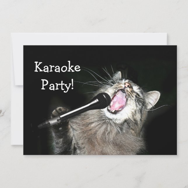 Karaoke Party Invitation (Front)