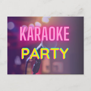 KARAOKE PARTY POSTCARD