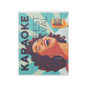 Karaoke party show notepad