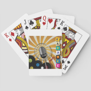 Karaoke Party Singing Playing Cards