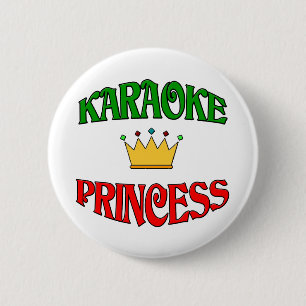 Karaoke Princess 6 Cm Round Badge