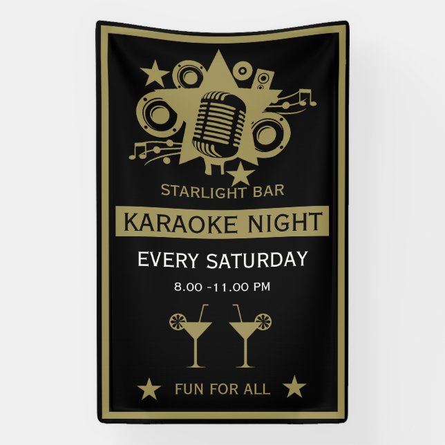 Karaoke Promotion Wall Banner (Vertical)