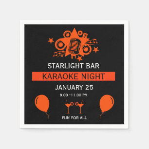 Karaoke Promotion Wall Napkin