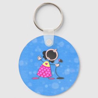 karaoke queen-blue key ring
