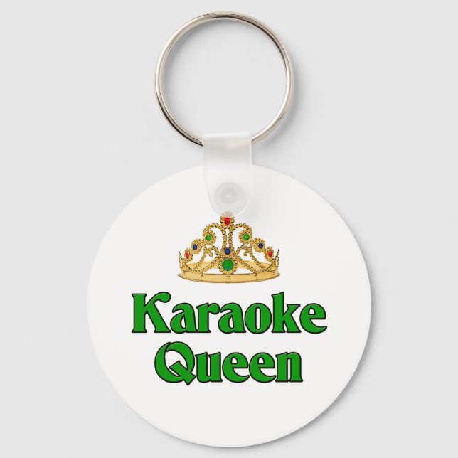 Karaoke Queen Key Ring (Front)