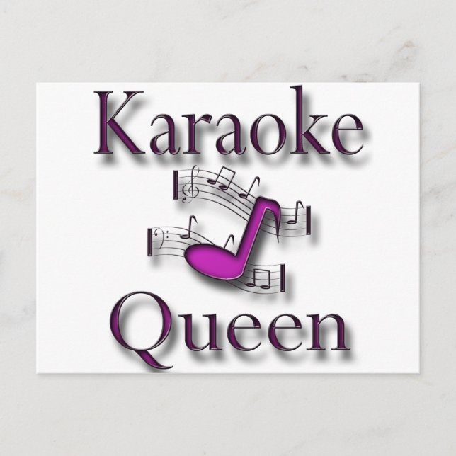 Karaoke Queen Postcard (Front)
