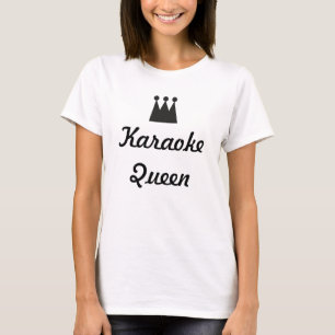 Karaoke Queen Typography Modern Women’s Tee