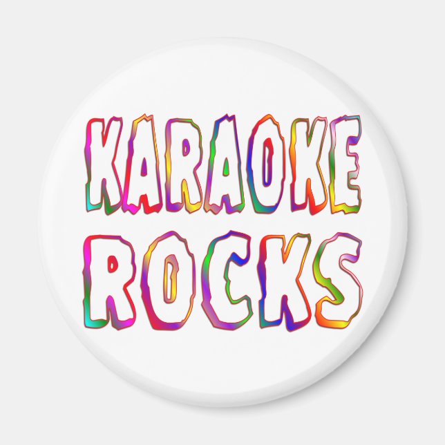 Karaoke Rocks Magnet (Front)