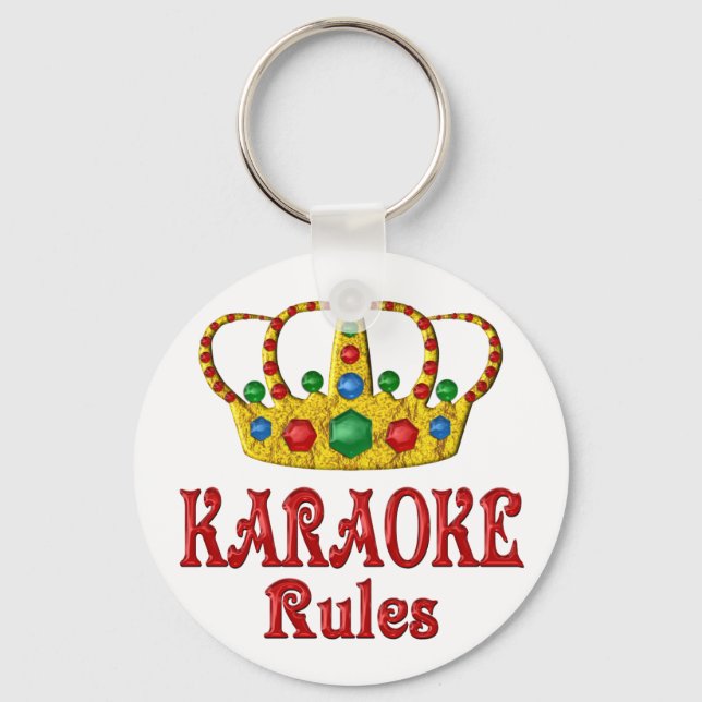 KARAOKE RULES KEY RING (Front)