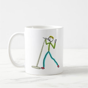 Karaoke Singing Stickman Coffee Mug