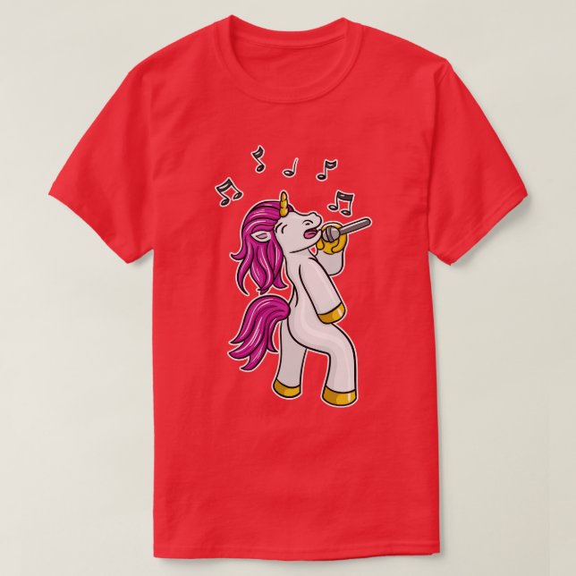 Karaoke Unicorn T-Shirt (Design Front)