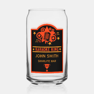 Karaoke Winner Can Glass