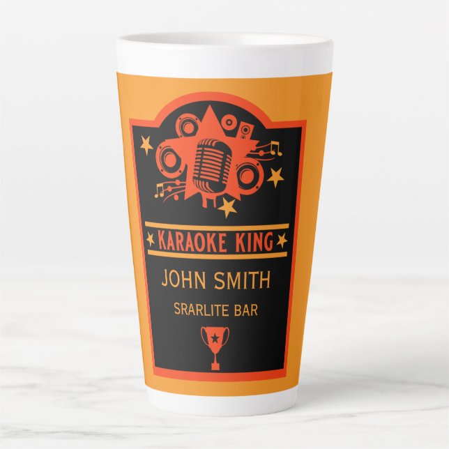 Karaoke Winner Latte Mug (Front)