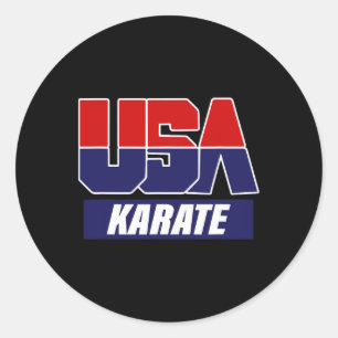 Karate2 classic round sticker