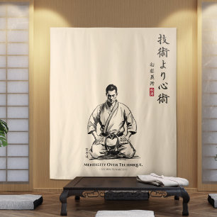 Karate 5th Precept  - Mentality Over Technique Tapestry