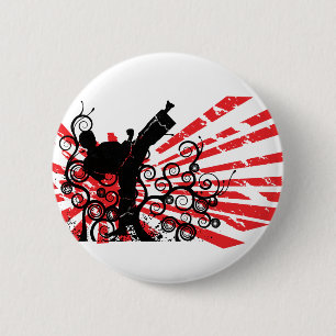 Karate 6 Cm Round Badge