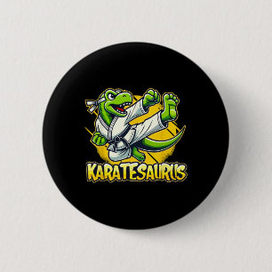 Karate 6 cm round badge