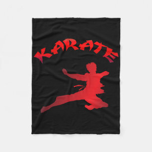 Karate Adult And Youth Martial Arts  Fleece Blanket