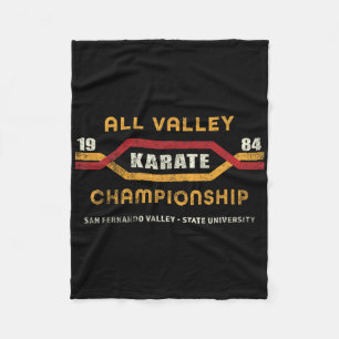 Karate All Valley 1984 Mens Womens Kid Funny Graph Fleece Blanket