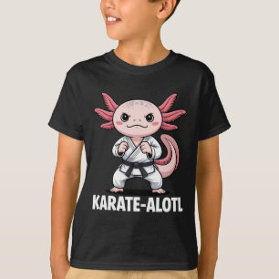 Karate-alotl Axolotl Karate Lover Martial Arts T-Shirt