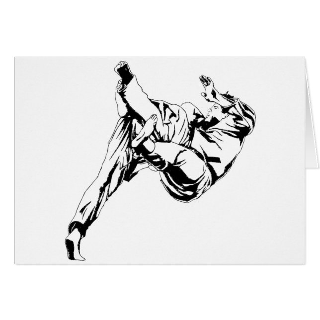Karate and a judo. Technics of throws (Front Horizontal)