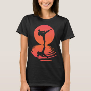 Karate And Kung Fu Silhouette Shotokan Gift Martia T-Shirt