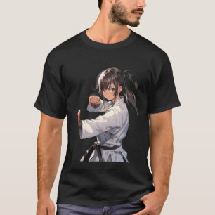 Karate Anime Girl Taekwondo Fighter Martial Arts T-Shirt