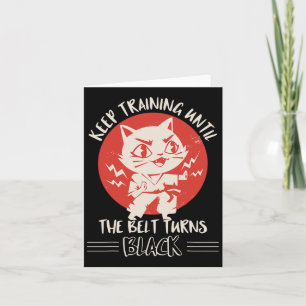 Karate Apparel Karate Quote Clothes Cats  Card