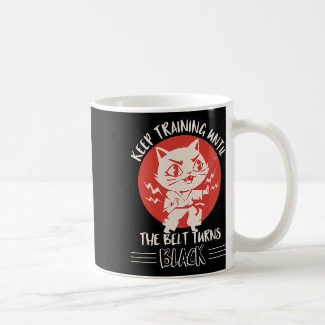 Karate Apparel Karate Quote Clothes Cats  Coffee Mug (Right)