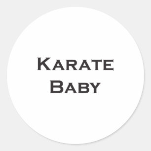 Karate Baby T Shirt Classic Round Sticker