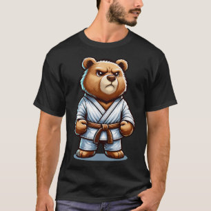Karate Bear Martial Art Brown Bear In Gi T-Shirt