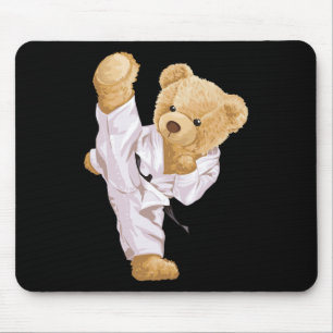 Karate Bear Mouse Pad