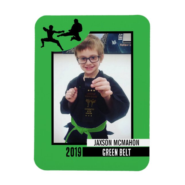 Karate Belt Achievement Flexible Photo Magnet (Vertical)