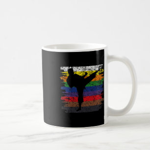 Karate Belt Colours Silhouette Martial Arts Men Bo Coffee Mug