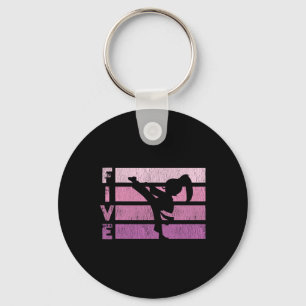 Karate Birthday 5 Year Year Taekwondo Girl 5th Bir Key Ring