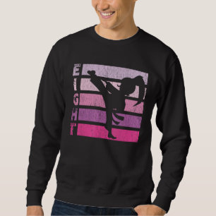 Karate Birthday 8 Year Year Taekwondo Girl 8th Bir Sweatshirt