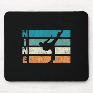 Karate Birthday 9 Year Year Taekwondo Boy 9th Birt Mouse Pad