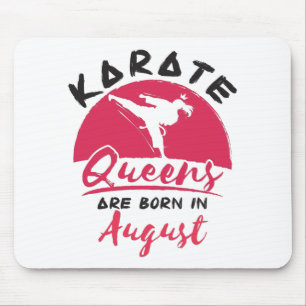 Karate Birthday August Women Girls Ladies Mouse Pad