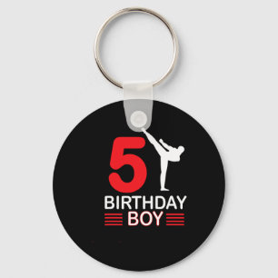 Karate Birthday Tee Boy Gift Kids Taekwondo 2 Key Ring