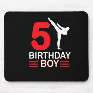 Karate Birthday Tee Boy Gift Kids Taekwondo 2 Mouse Pad