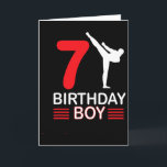 Karate Birthday Tee Boy Gift Kids Taekwondo 5  Card<br><div class="desc">Karate Birthday Tee Boy Gift Kids Taekwondo 5</div>