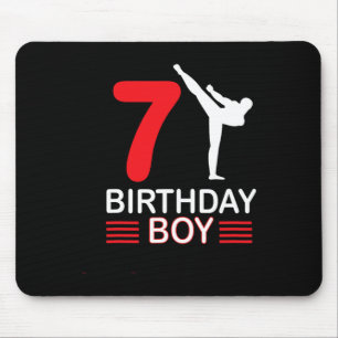 Karate Birthday Tee Boy Gift Kids Taekwondo 5 Mouse Pad