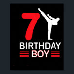 Karate Birthday Tee Boy Gift Kids Taekwondo 5  Poster<br><div class="desc">Karate Birthday Tee Boy Gift Kids Taekwondo 5</div>